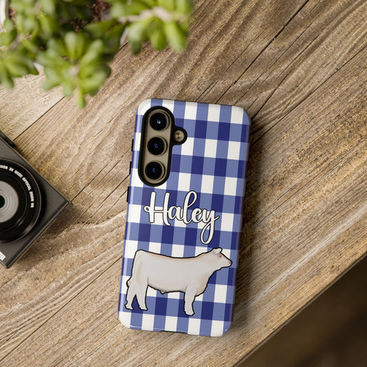 Livestock Show Cow - Livestock Charolais Steer - Android Cow Phone Cases