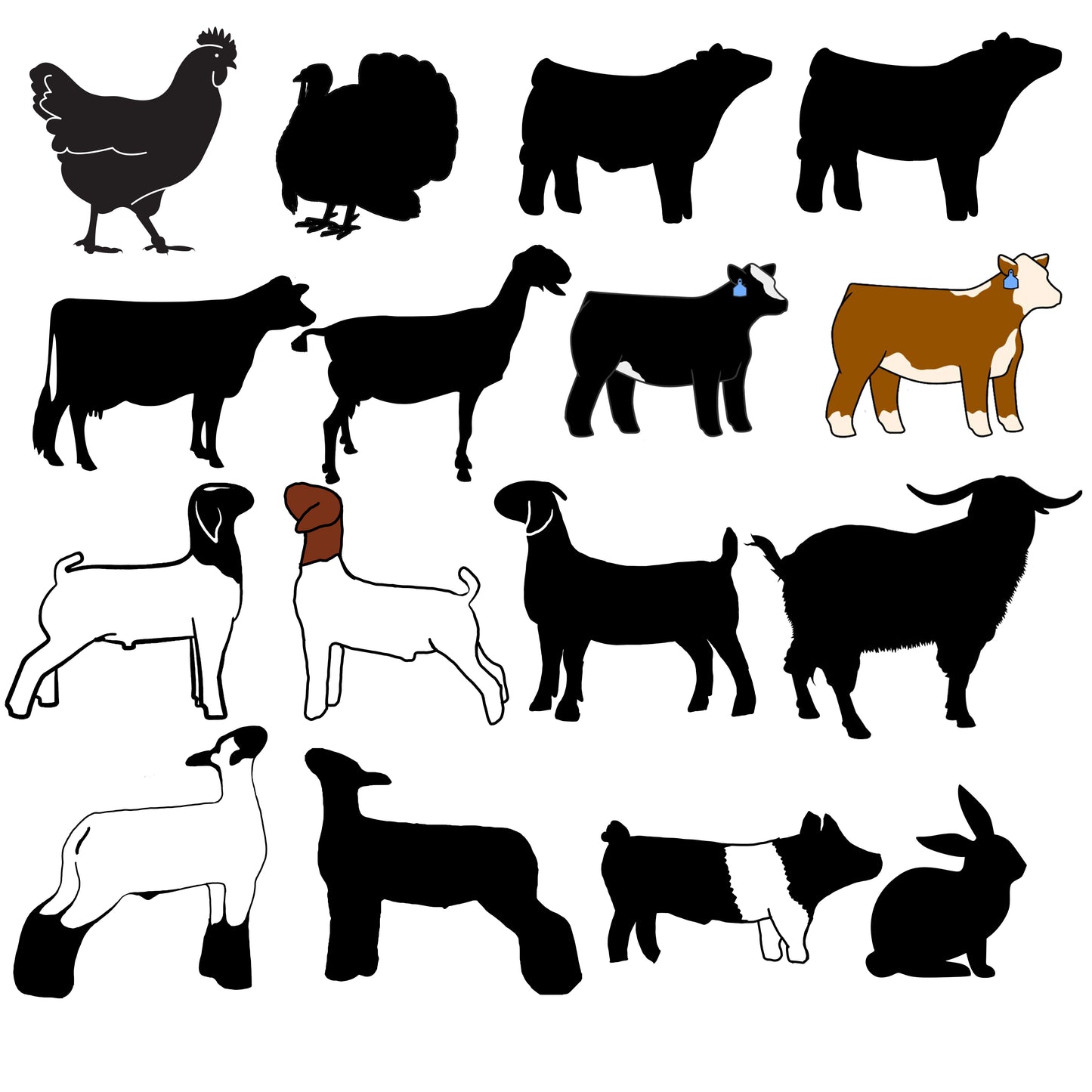 Custom Metal Stall Signs - Livestock Show License Vanity Patriotic Plate Cover
