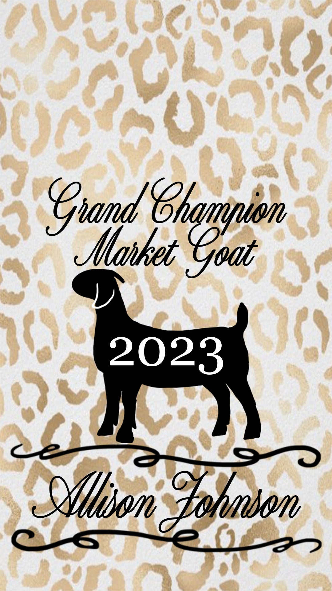 Grand Champion Customized iPhone and Android Wallpaper - Livestock Show Lamb