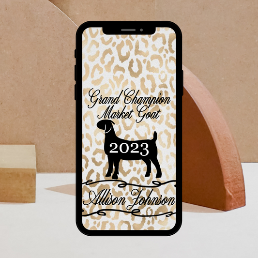 Grand Champion Customized iPhone and Android Wallpaper - Livestock Show Lamb