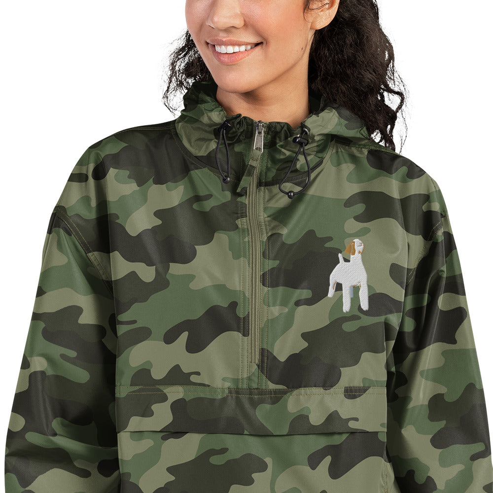 Embroidered Packable Jacket - Livestock Show Market Goat - Wash Rack Pullover Jacket