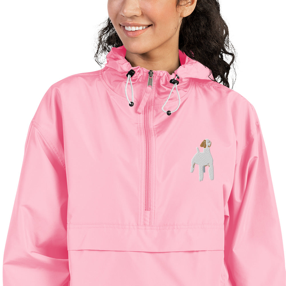 Embroidered Packable Jacket - Livestock Show Market Goat - Wash Rack Pullover Jacket