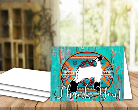 Livestock Show Market Lamb - Lamb Digital Cards - Thank You Card - Goat Card