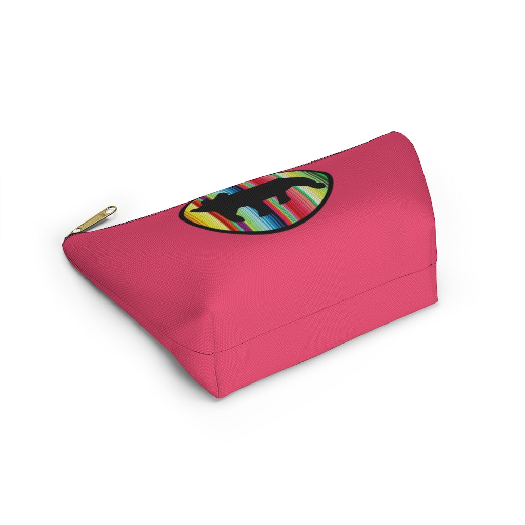 Serape Show Pig T-bottom Zipper Pouch