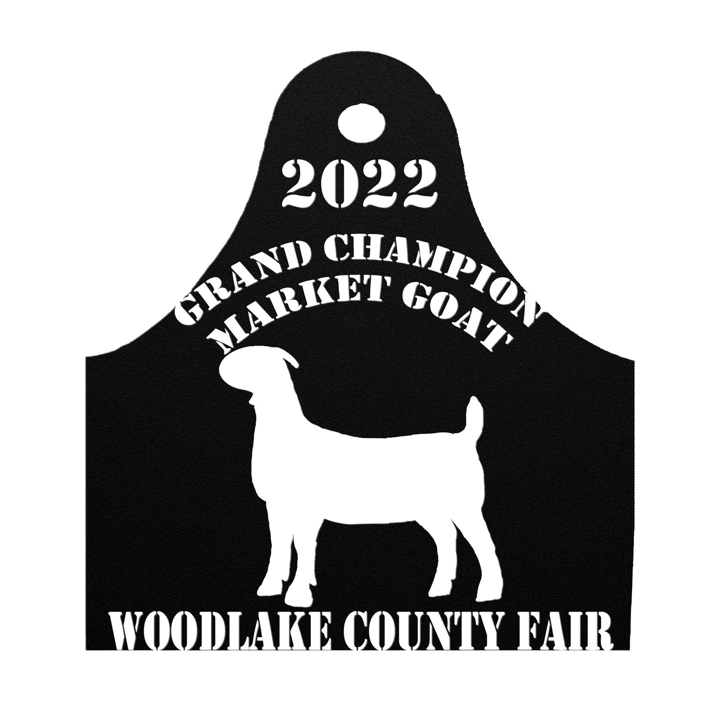 Custom Livestock Show Goat Metal Art Personalized Plasma Cut Sign or Award | Market Goat | Plaque | Stockshow