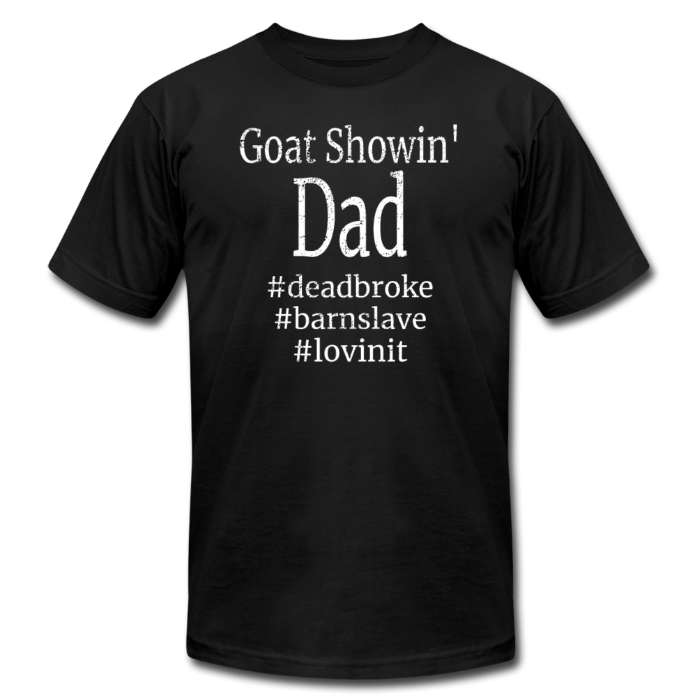 Goat Showin' Dad Shirt - black