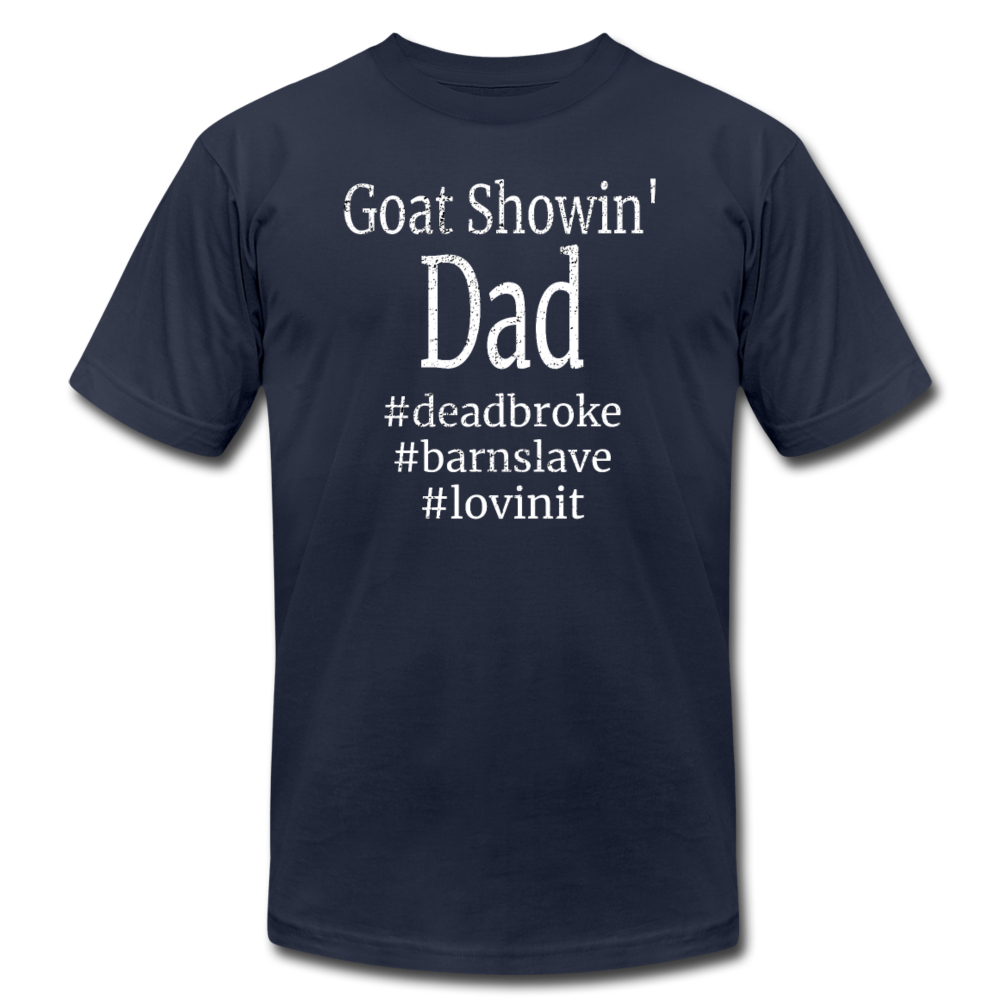Goat Showin' Dad Shirt - navy