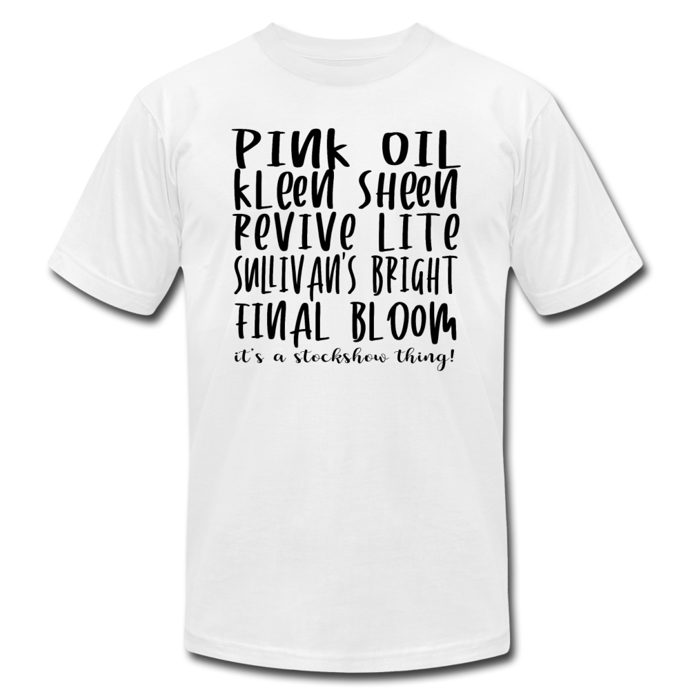 Livestock Show Essentials Unisex Bella Canvas Tshirt - white