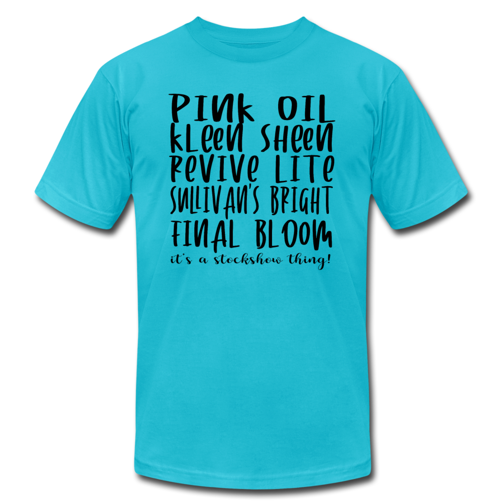Livestock Show Essentials Unisex Bella Canvas Tshirt - turquoise