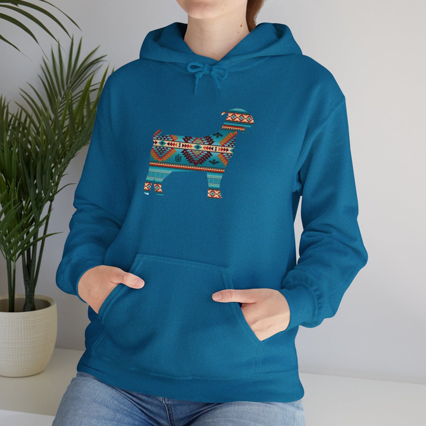 Women's Unisex Heavy Blend™ Hooded Sweatshirt - Southwest Indian Goat - Livestock Show Goat Adult Hoodies