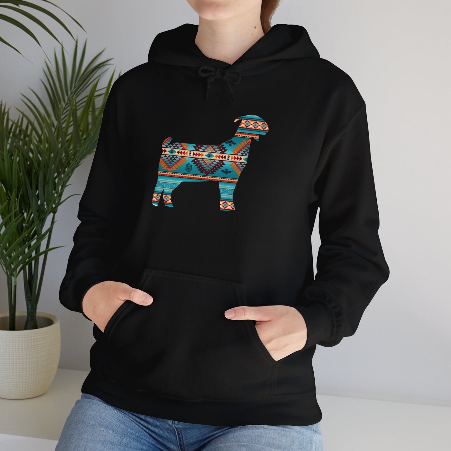 Women's Unisex Heavy Blend™ Hooded Sweatshirt - Southwest Indian Goat - Livestock Show Goat Adult Hoodies