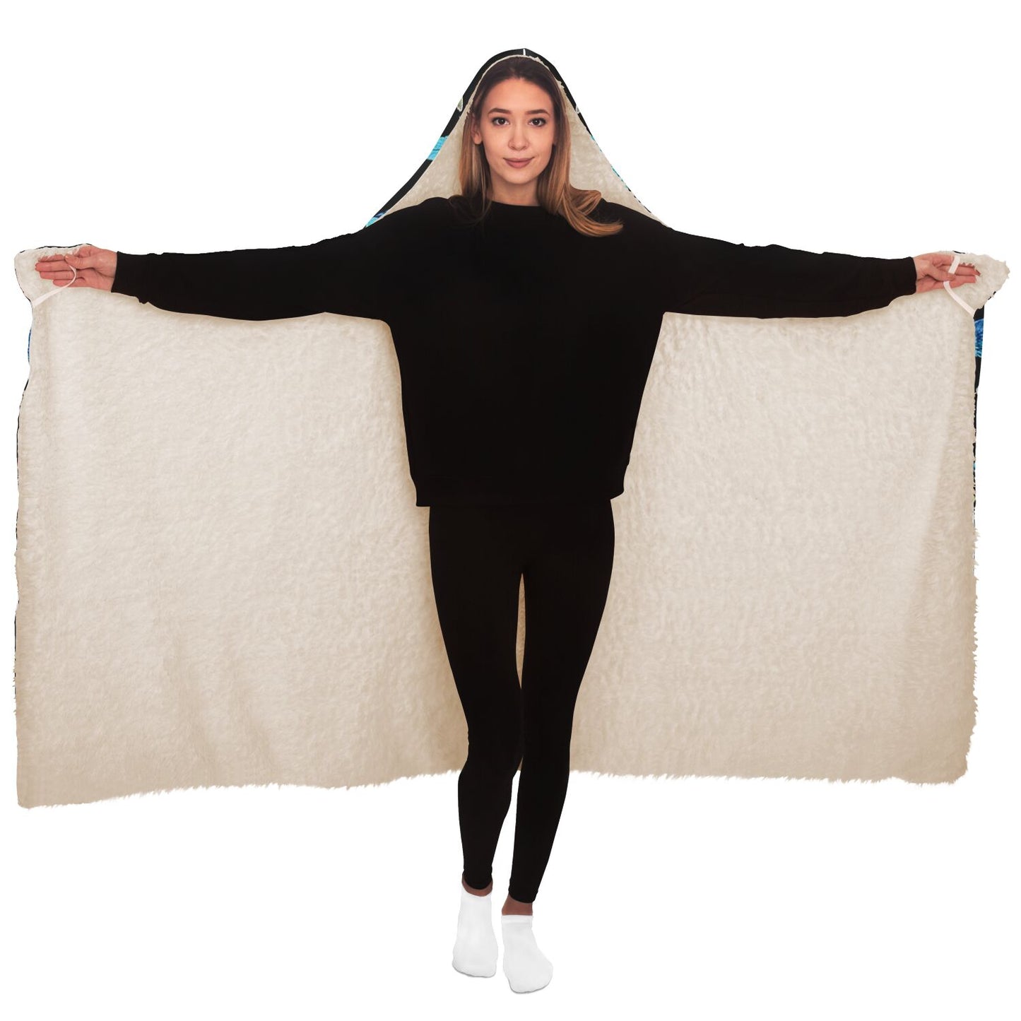 Native Indian Dream Catcher's Hooded Blanket - AOP