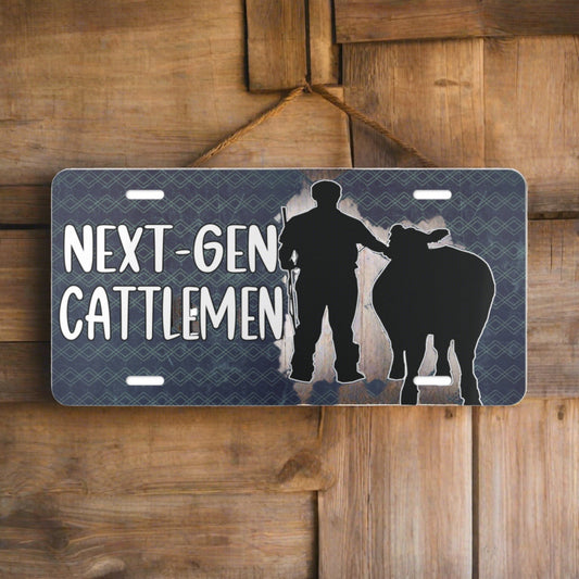 Custom Metal Stall Signs - Livestock Show License Vanity Plate Cover