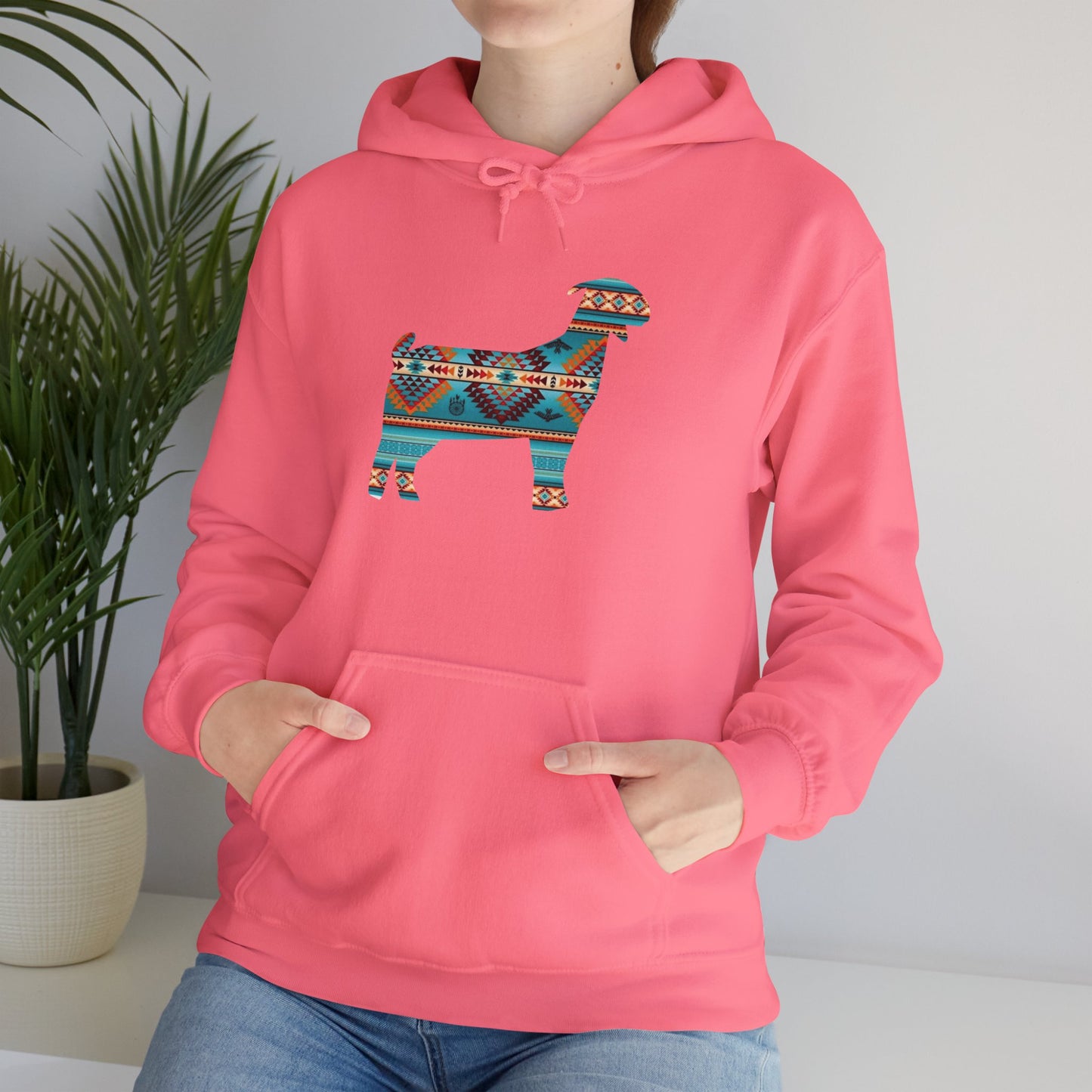 Women's Unisex Heavy Blend™ Hooded Sweatshirt - Southwest Indian Goat - Livestock Show Goat Adult Hoodies