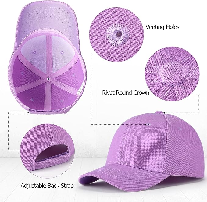 Youth Solid Color Baseball Hat | Adjustable Livestock Show Cap | Barn Life Everyday Hat | DTF Print Hat