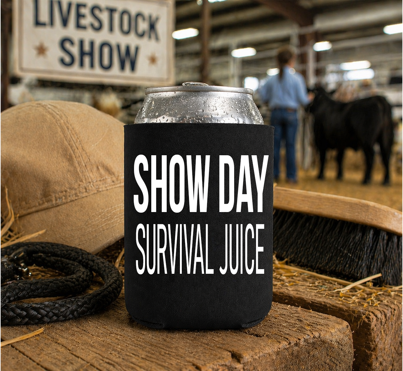 Premium Insulated Koozies for Livestock Shows, Barn Life & Everyday Sips, Printed on Both Sides