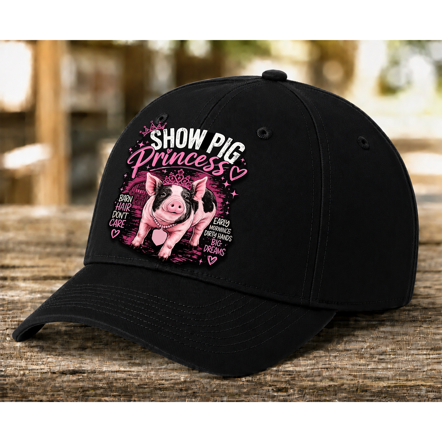 Youth Solid Color Baseball Hat | Adjustable Livestock Show Cap | Barn Life Everyday Hat | DTF Print Hat