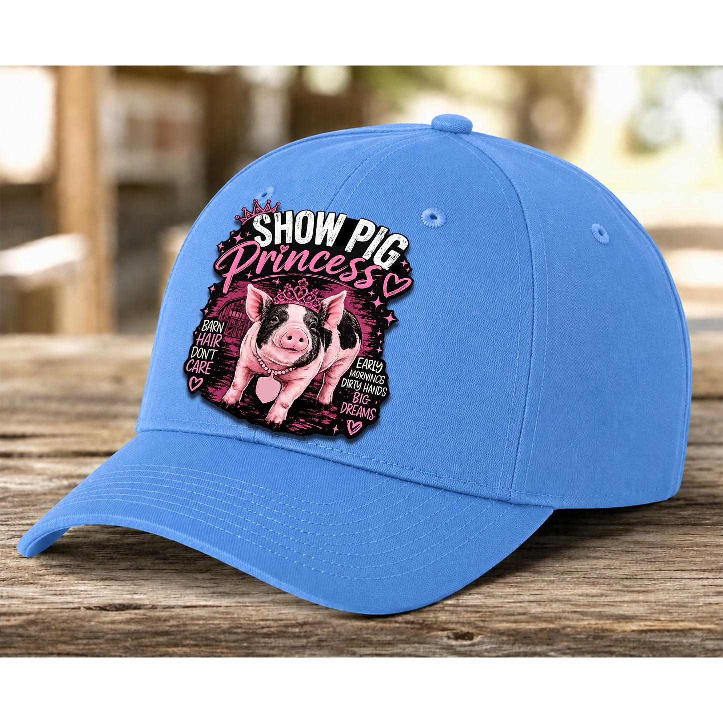 Youth Solid Color Baseball Hat | Adjustable Livestock Show Cap | Barn Life Everyday Hat | DTF Print Hat