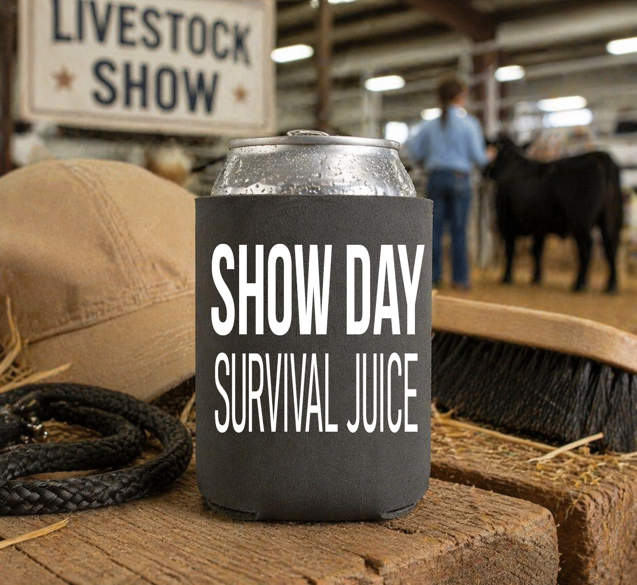 Premium Insulated Koozies for Livestock Shows, Barn Life & Everyday Sips, Printed on Both Sides