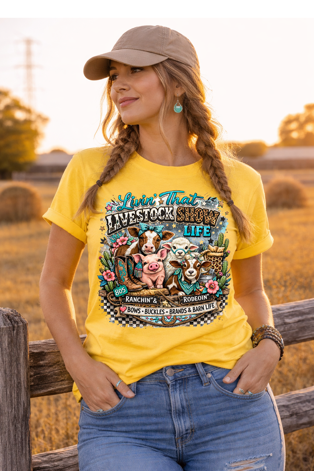 Livestock Show Life Shirt, Stock Show T-shirt, County Fair, Western Farm Graphic Tee, Pig Goat Lamb Cow Shirt, Show Mom Tee