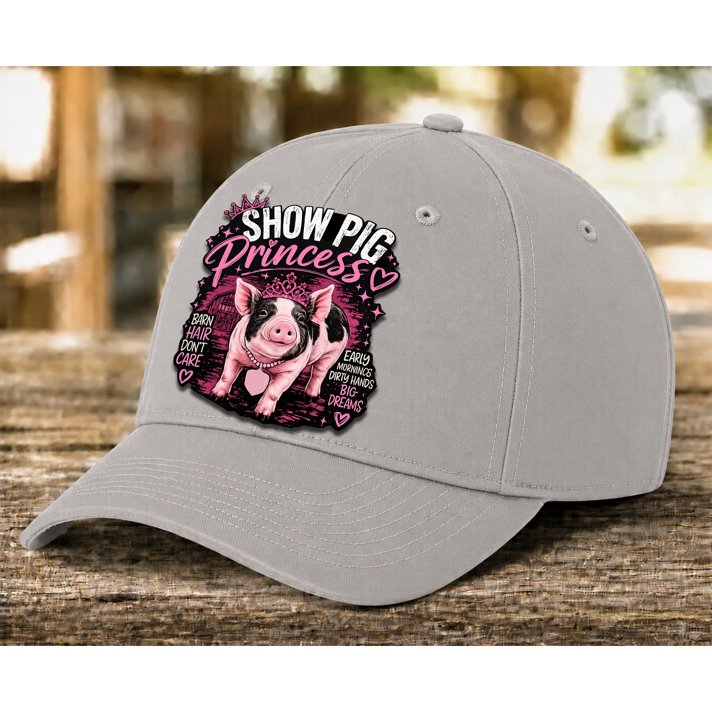 Youth Solid Color Baseball Hat | Adjustable Livestock Show Cap | Barn Life Everyday Hat | DTF Print Hat