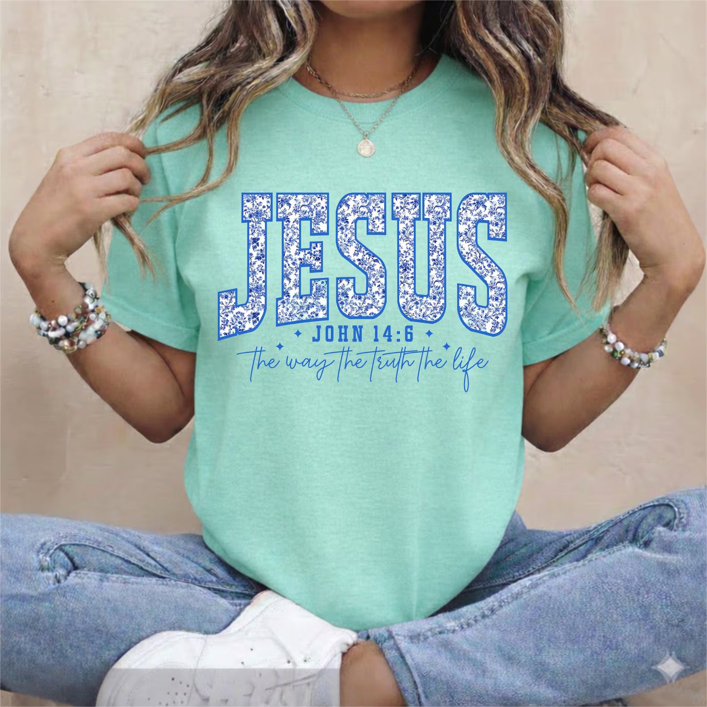 Jesus John 14:6 Shirt | Faith Graphic Tee | Faith Based Scripture T-Shirt | Show Mom