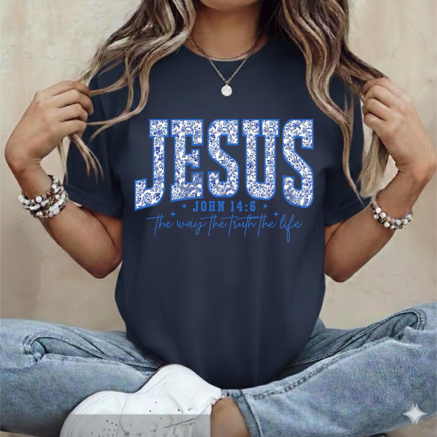 Jesus John 14:6 Shirt | Faith Graphic Tee | Faith Based Scripture T-Shirt | Show Mom