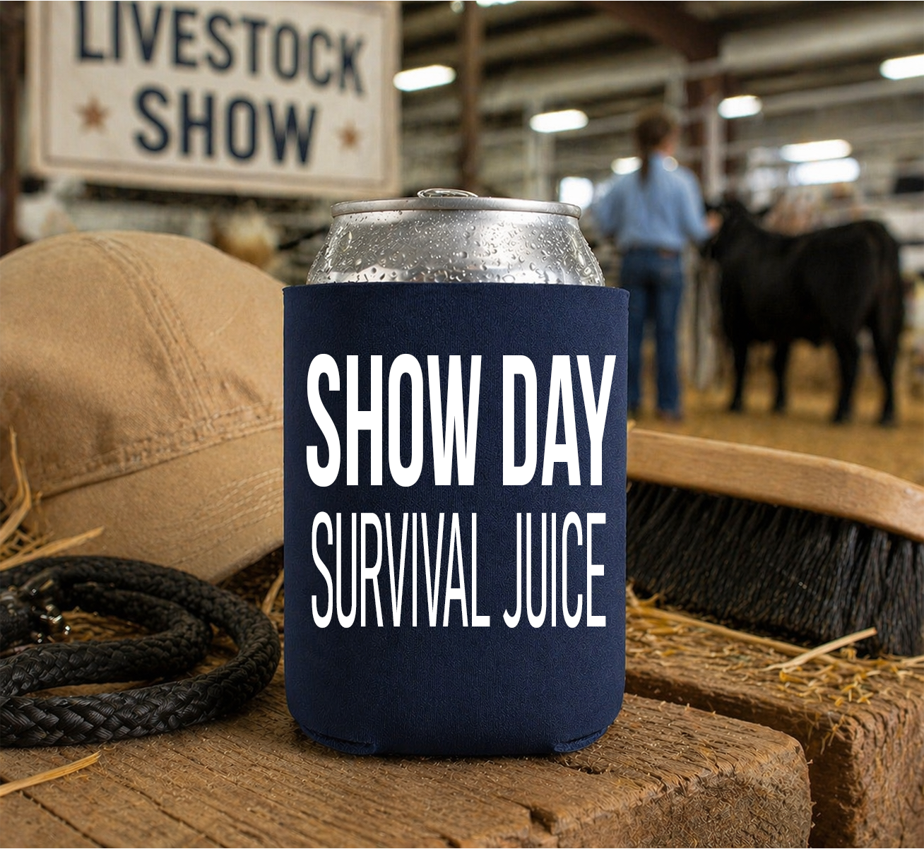 Premium Insulated Koozies for Livestock Shows, Barn Life & Everyday Sips, Printed on Both Sides