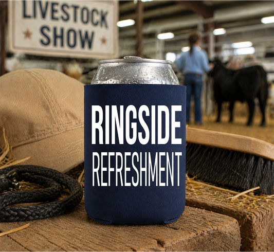 Livestock Show Koozie | Insulated 12 oz Can Cooler | Made in the USA, Printed on Both Sides