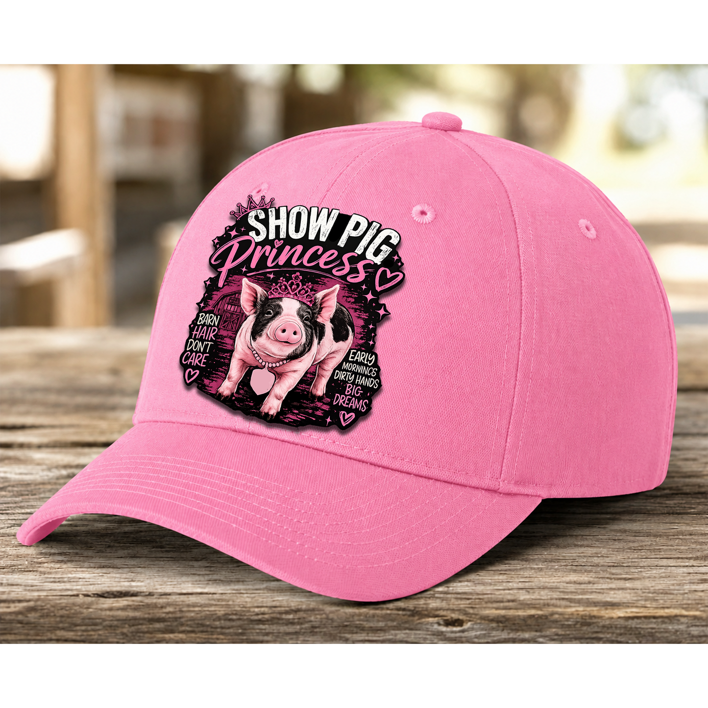 Youth Solid Color Baseball Hat | Adjustable Livestock Show Cap | Barn Life Everyday Hat | DTF Print Hat