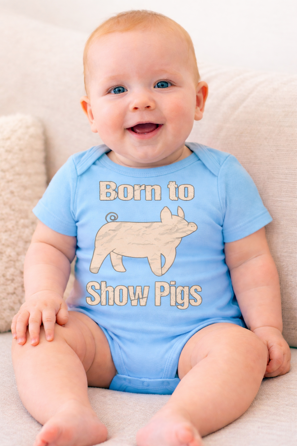 Born To Show Pigs Infant Bodysuit Onesies