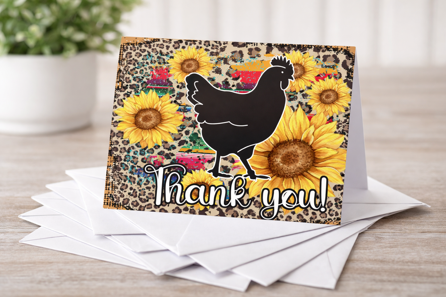 Custom Livestock Show Thank You Card Printable | 4x6 Foldable Digital Download | Choose Your Animal from Photo