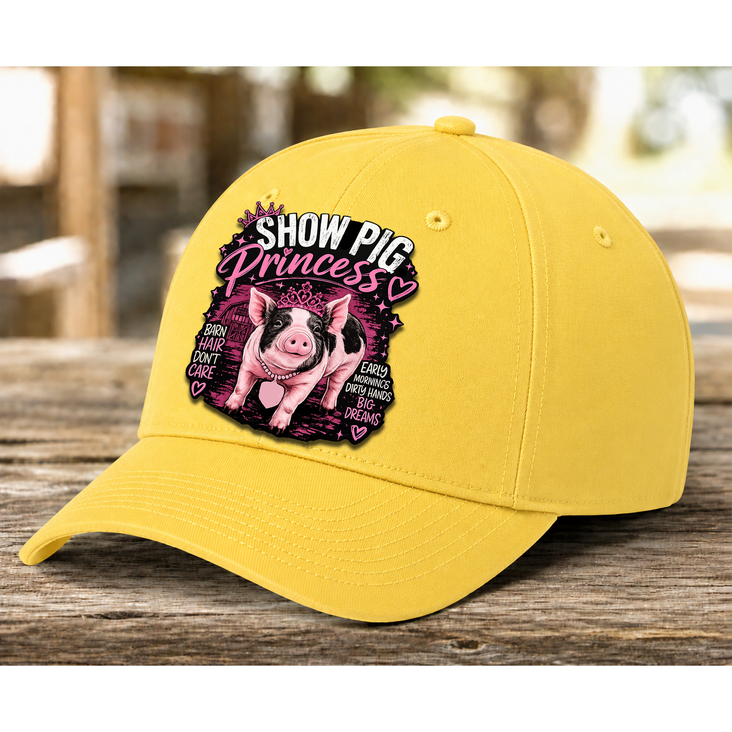 Youth Solid Color Baseball Hat | Adjustable Livestock Show Cap | Barn Life Everyday Hat | DTF Print Hat