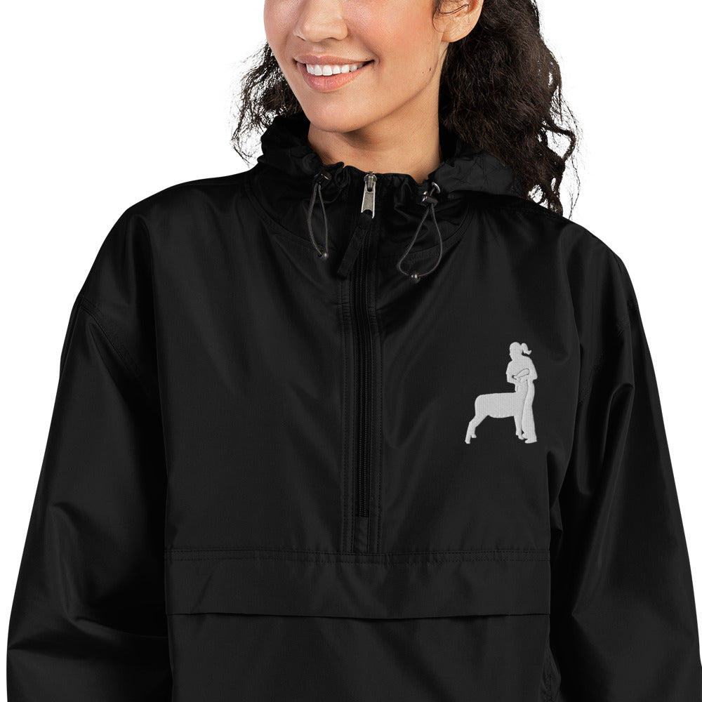 Embroidered Packable Jacket -Female Lamb Exhibitor - Wash Rack Pullover Jacket