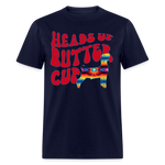 Heads Up Butter Cup Livestock Show Goat Unisex Adult Short-sleeve T-shirt - navy