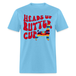 Heads Up Butter Cup Livestock Show Goat Unisex Adult Short-sleeve T-shirt - aquatic blue