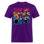 Wavy Show Girl Boho Livestock Show Lamb - Show Sheep - 70's style - purple
