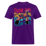 Wavy Show Girl Boho Livestock Show Lamb - Show Sheep - 70's style - purple