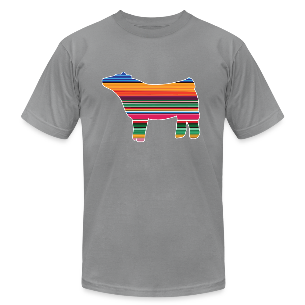 Serape Livestock Show Heifer - Adult Short-Sleeve Shirt - slate