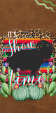 It's Show Time iPhone and Android Wallpaper Accessories - Livestock Show Angora Goat Cheetah Print Cactus Design