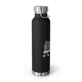 Show Pig Grunge USA Flag 22oz Vacuum Insulated Bottle - Drinkware - Powder Coated