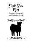 Diario, agenda y libro para colorear de Show Mom para novillas de Show Mom