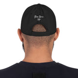 Holstein Cow Distressed Dad Hat - Embroidered