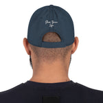 Holstein Cow Distressed Dad Hat - Embroidered