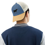 Sombrero de novillo teñido con pigmentos de Livestock Show - Bordado
