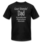 Goat Showin' Dad Shirt - black