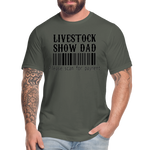 Livestock Show Dad Please Scan For Paymnet Unisex Adult Short-sleeve T-shirts by Bella + Canvas - asphalt