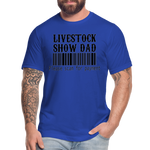 Livestock Show Dad Please Scan For Paymnet Unisex Adult Short-sleeve T-shirts by Bella + Canvas - royal blue