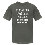 Funny Humorous Unisex Jersey Adult Short-sleeve T-Shirt - Don't Laugh Situation - asphalt